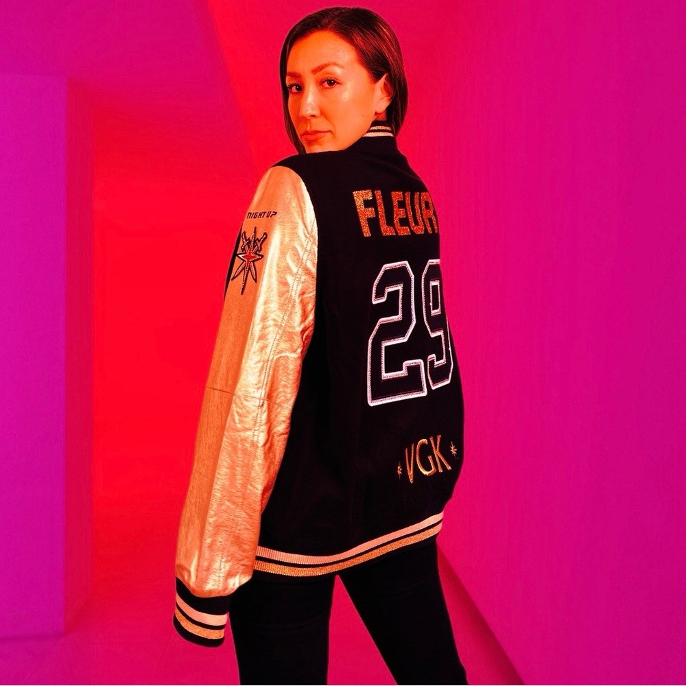 Women’s custom handmade VGK gold jackets, top tank dresses VIP exclusive fashion